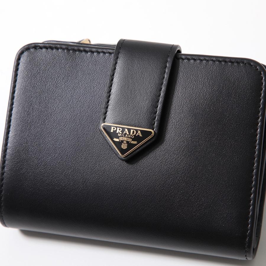 PRADA プラダ 二つ折り財布 1ML018 2CNP レディース レザー ミニ PRADA プラダ 二つ折り財布 1ML018 2CNP レディース レザー ミニ