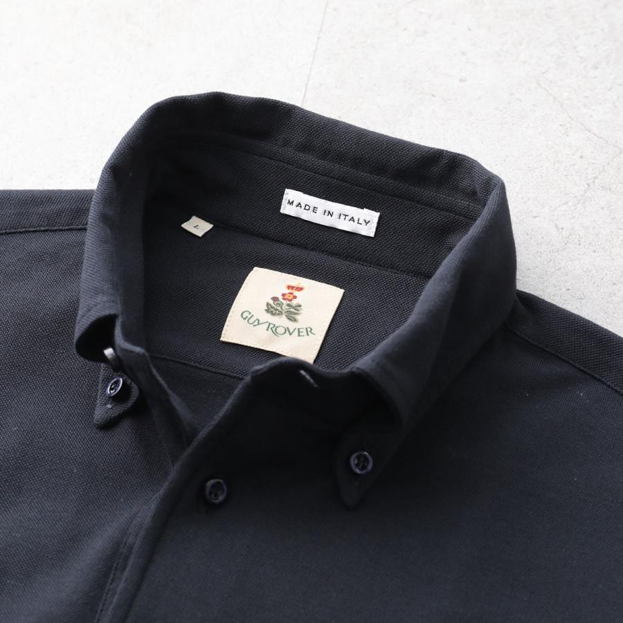 新品 GUY ROVER ギローバー コットンカノコ ポロシャツ XS ブラック GUY ROVER ギローバー ポロシャツ PC224 551500 メンズ コットン