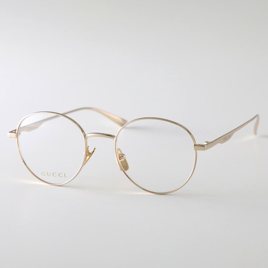 GUCCI（グッチ） メガネ GG0337O メンズ ボストン型 メタルフレーム 細