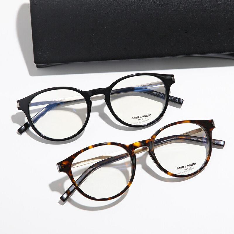 SAINT LAURENT サンローラン メガネ SL 25 メンズ ボストン型 セル