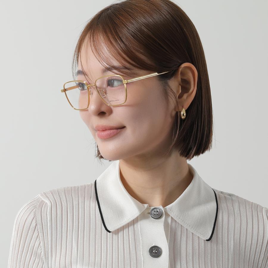 美品 BOTTEGA VENETA ボッテガヴェネタ 眼鏡 めがね BV101O 001 54□15-145 ゴールドカラー ブラック メンズ レディース 古着 中古 USED ボッテガヴェネタ BOTTEGA VENETA メガネ フレーム 眼鏡 フレームのみ