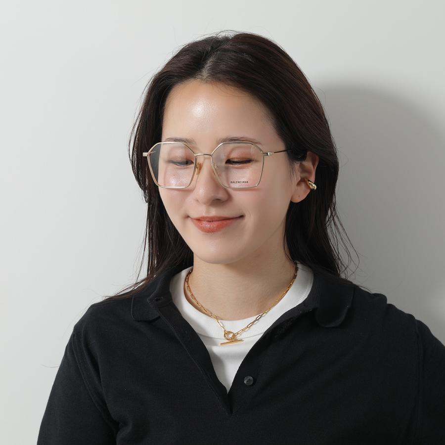 BALENCIAGA　ポリゴン型メガネ BALENCIAGA（バレンシアガ） メガネ BB0198O レディース ポリゴン型