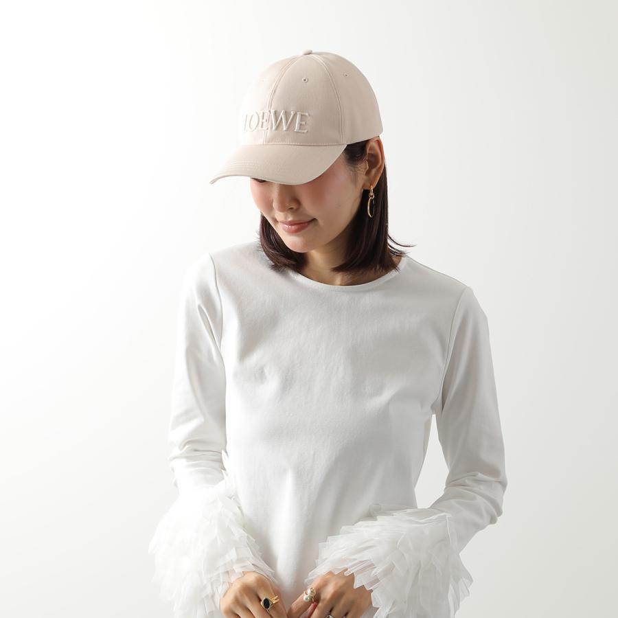 LOEWE アイボリー ロゴキャップ キャップ（キャンバス） ホワイト - LOEWE