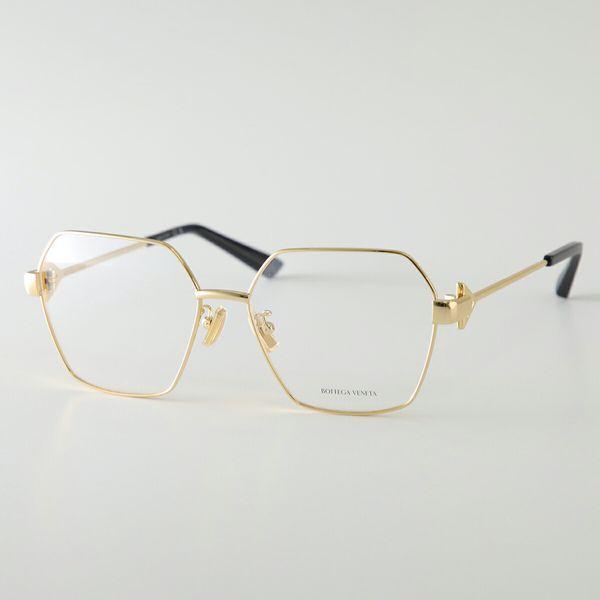 BOTTEGA VENETA ボッテガヴェネタ メガネ BV1224O レディース ポリゴン型 メタルフレーム クリングスタイプ ロゴ アイウェア カラー2色_3