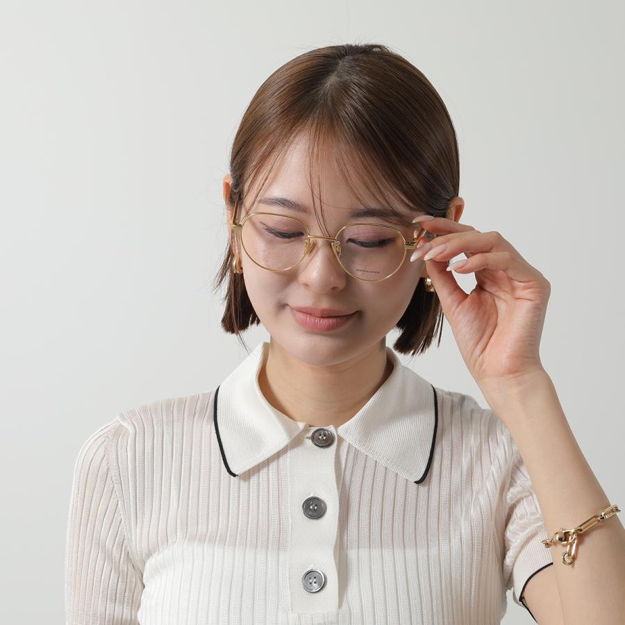 BOTTEGA VENETA ボッテガヴェネタ メガネ BV1239O メンズ ボストン型 メタルフレーム 細フレーム フルリム クリングスタイプ ロゴ アイウェア カラー2色