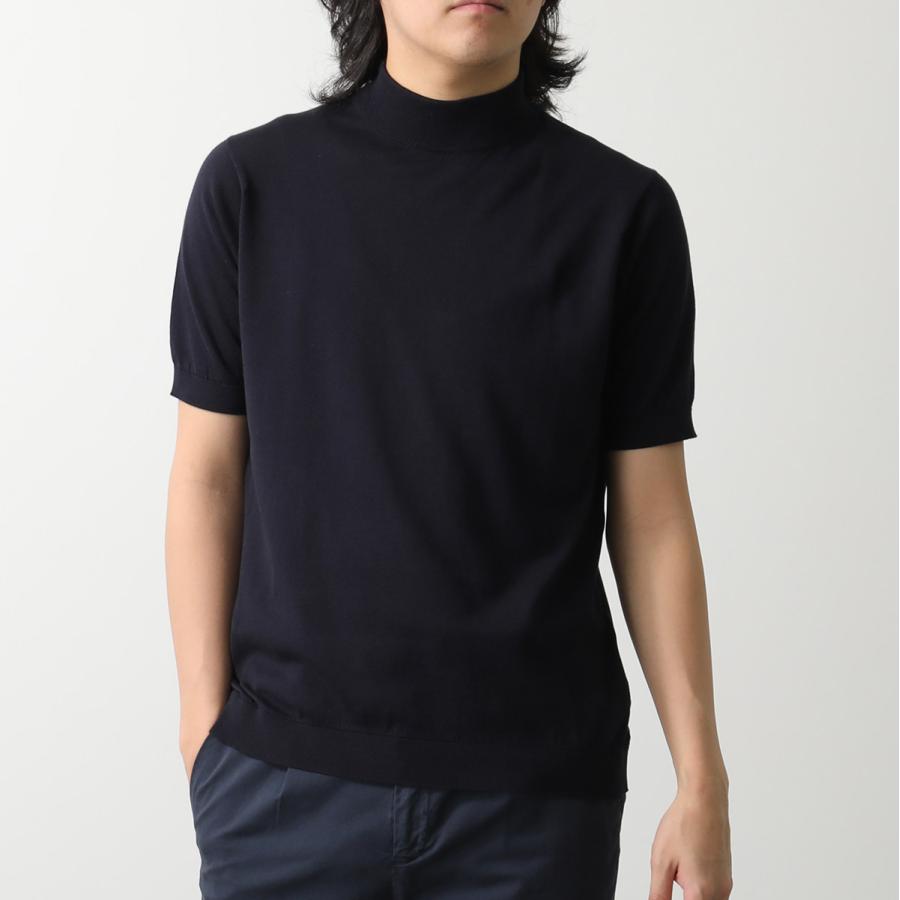 美品 JOHN SMEDLEY ジョンスメドレー モックネックセーター 黒30G JOHN SMEDLEY（ジョンスメドレー） モックネックニット ARBER アーバー