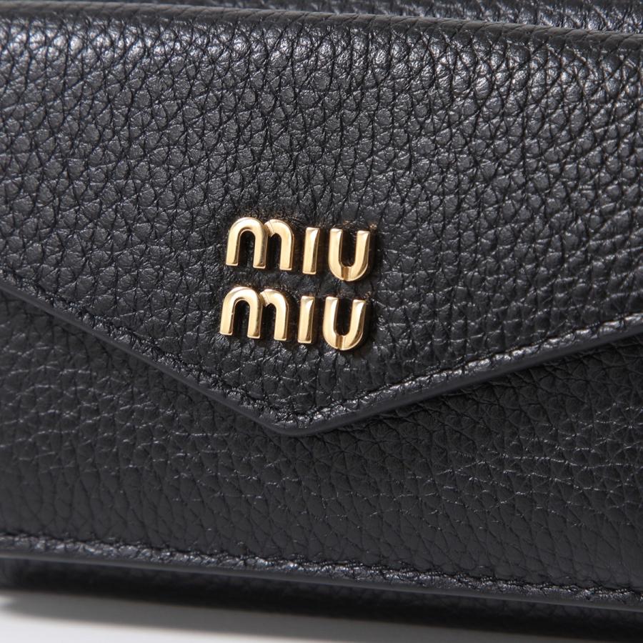 miu miu（ミュウミュウ） 三つ折り財布 5MH021 ADT7 レディース ヴィッ