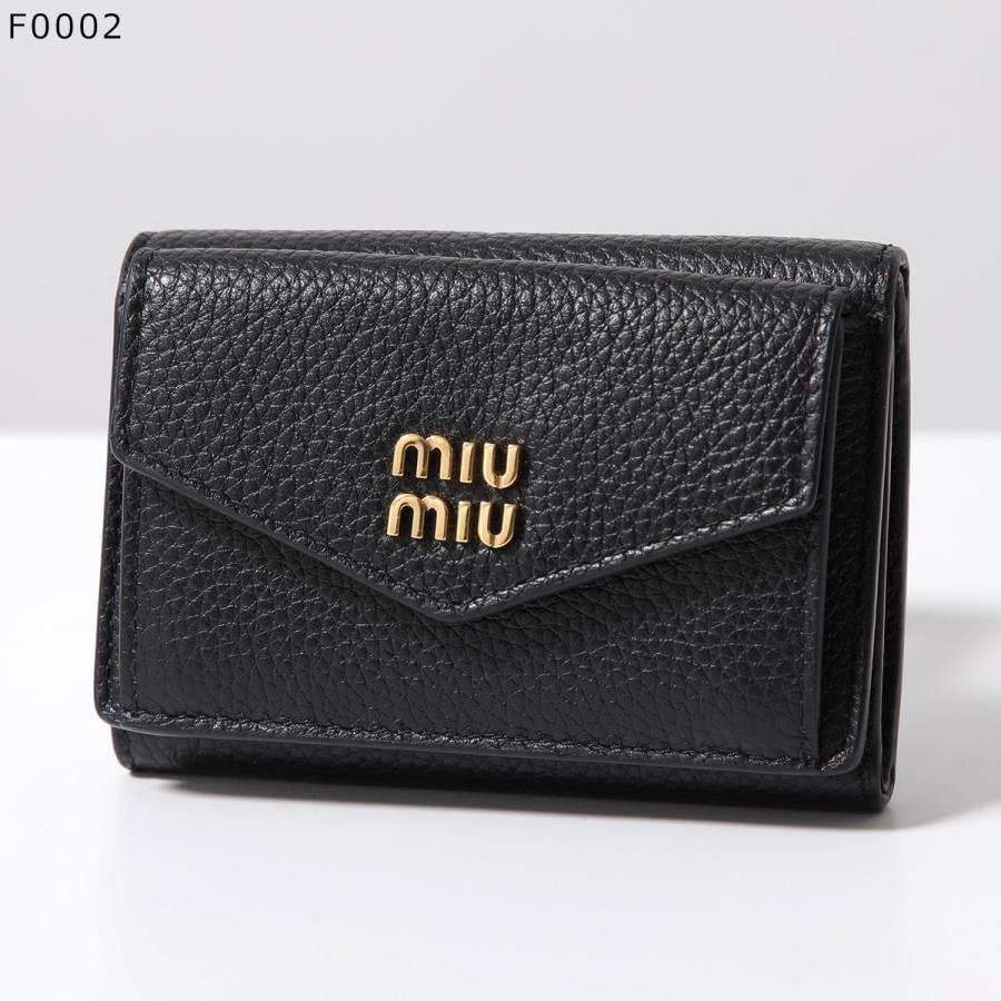 miu miu（ミュウミュウ） 三つ折り財布 5MH021 ADT7 レディース ヴィッ