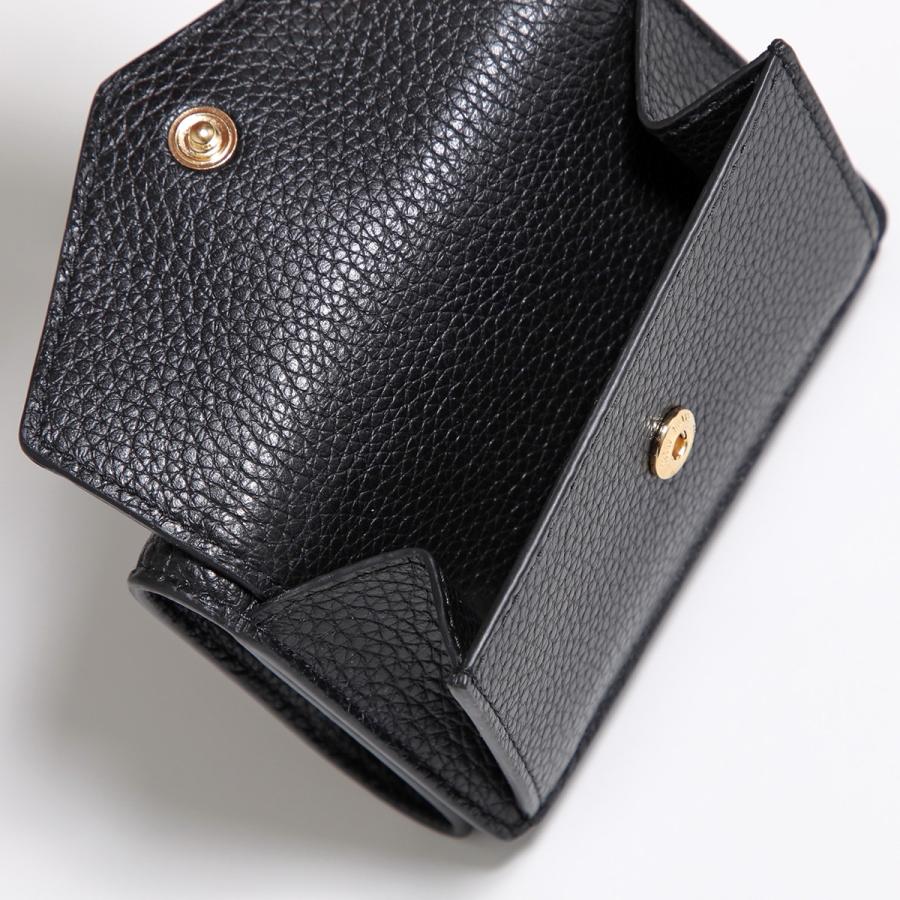 専用　付属品完備✨ミュウミュウ 5MH021 折り財布　レザー クロコ型押し　黒 miu miu（ミュウミュウ） 三つ折り財布 5MH021 ADT7 レディース ヴィッ
