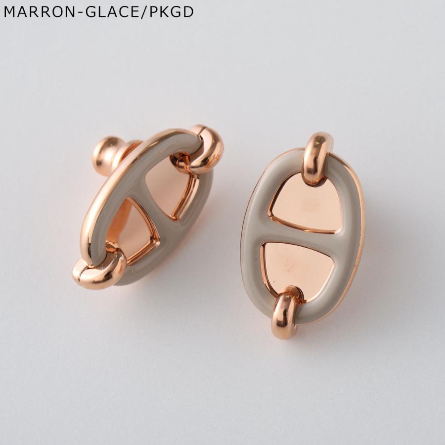 HERMES エルメス ピアス ミニ マイヨン PM MINI Maillon H PM H100052FP H100052FO レディース スタッド メタル シェーヌダンクルの画像
