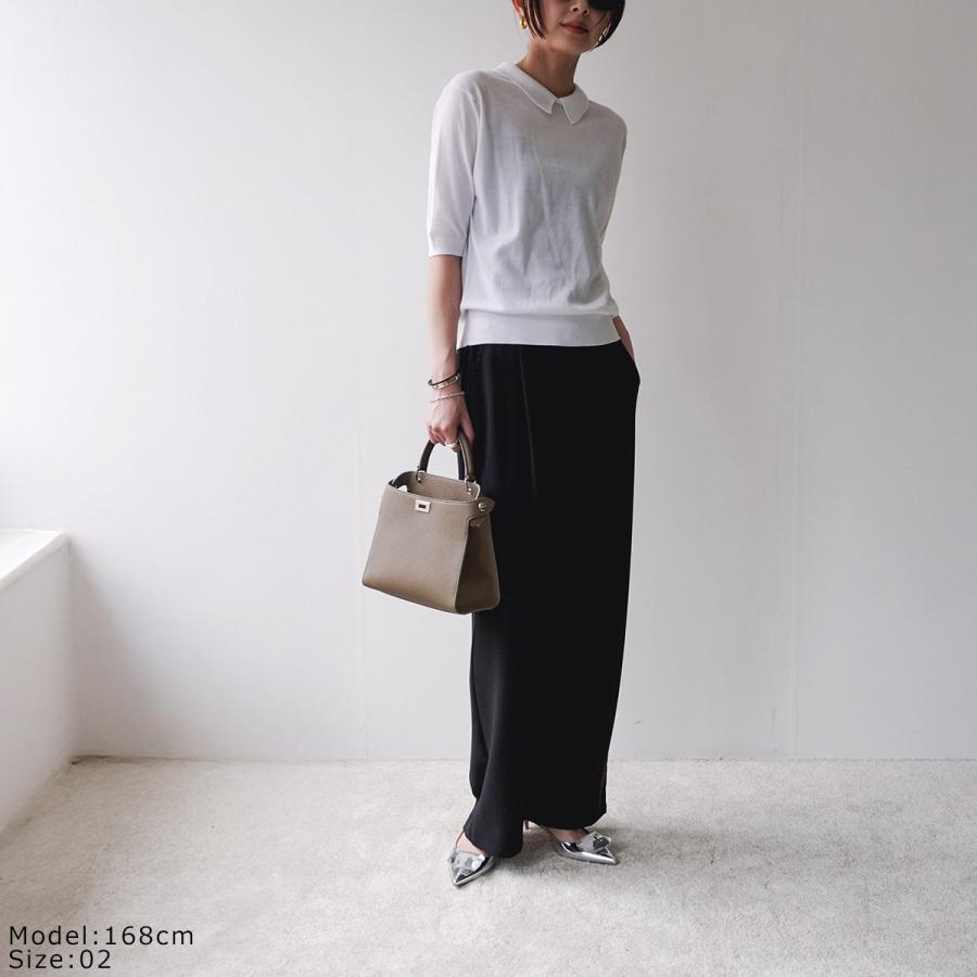 未使用美品✨セルフポートレイト　クロシェ　トップス cloche（クロッシェ） クロシェ ワイドパンツ 86535 レディース 接触冷
