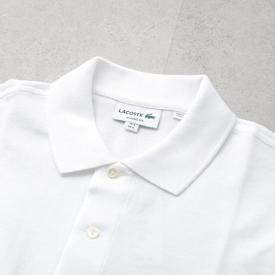 LACOSTE（ラコステ） ポロシャツ L1312 メンズ 長袖 鹿の子 アイコン