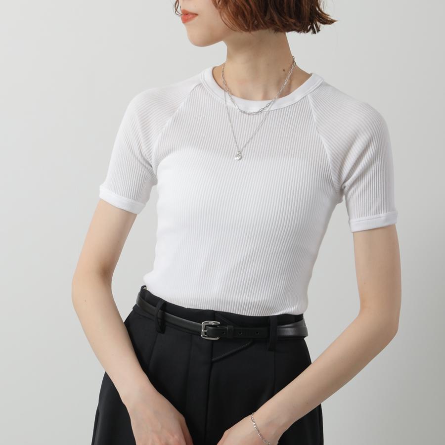 Oscalito レース ホワイト Tシャツ サイズ2 オスカリート イタリア OSCALITO（オスカリート） 半袖 Tシャツ 7163 レディース コットン