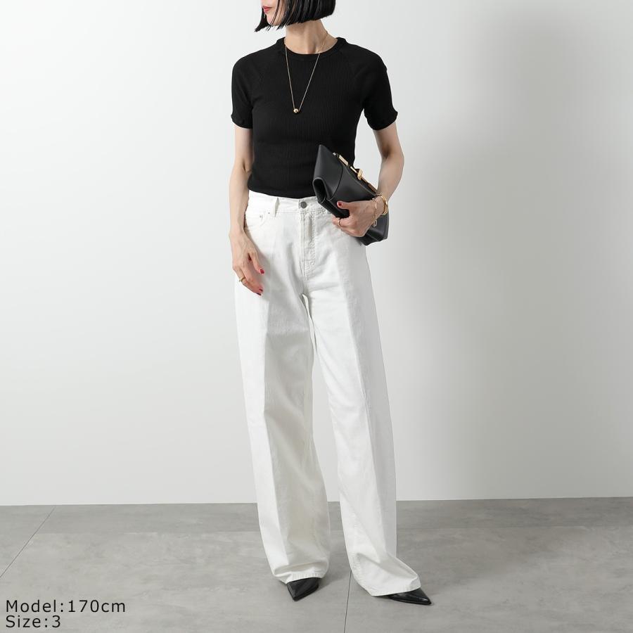 Oscalito レース ホワイト Tシャツ サイズ2 オスカリート イタリア OSCALITO（オスカリート） 半袖 Tシャツ 7163 レディース コットン