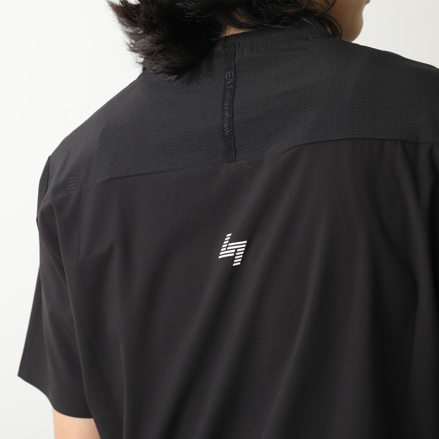 EA7 EMPORIO ARMANI エアセッテ エンポリオアルマーニ 上下セットアップ 7M000068 AF13757 メンズ 半袖 Tシャツ＋ハーフパンツ ロゴ UC001/BLACK_5