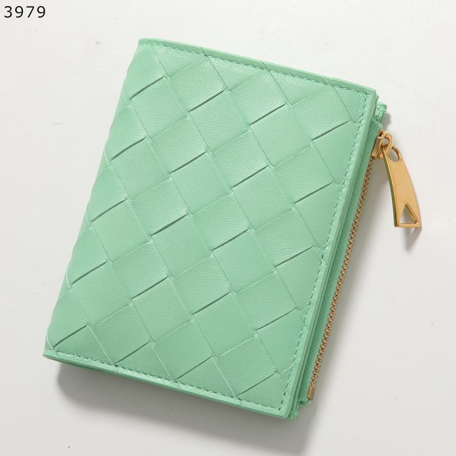 ボッテガヴェネタ財布 折り財布 グリーン イントレチャート