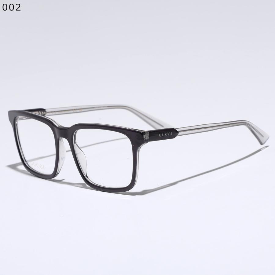 GUCCI ブルーライトカットメガネ スクエア型 GUCCI（グッチ） メガネ GG1120O メンズ スクエア型 セルフレーム