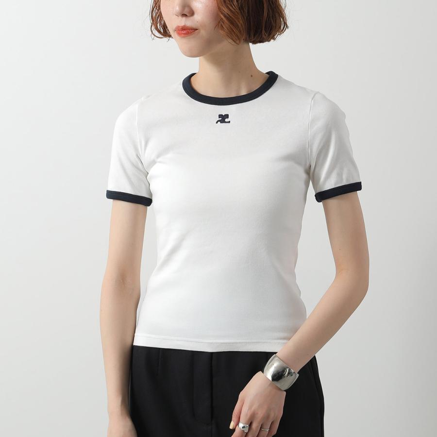 courreges（クレージュ） Tシャツ SIGNATURE CONTRAST T-SHIRT