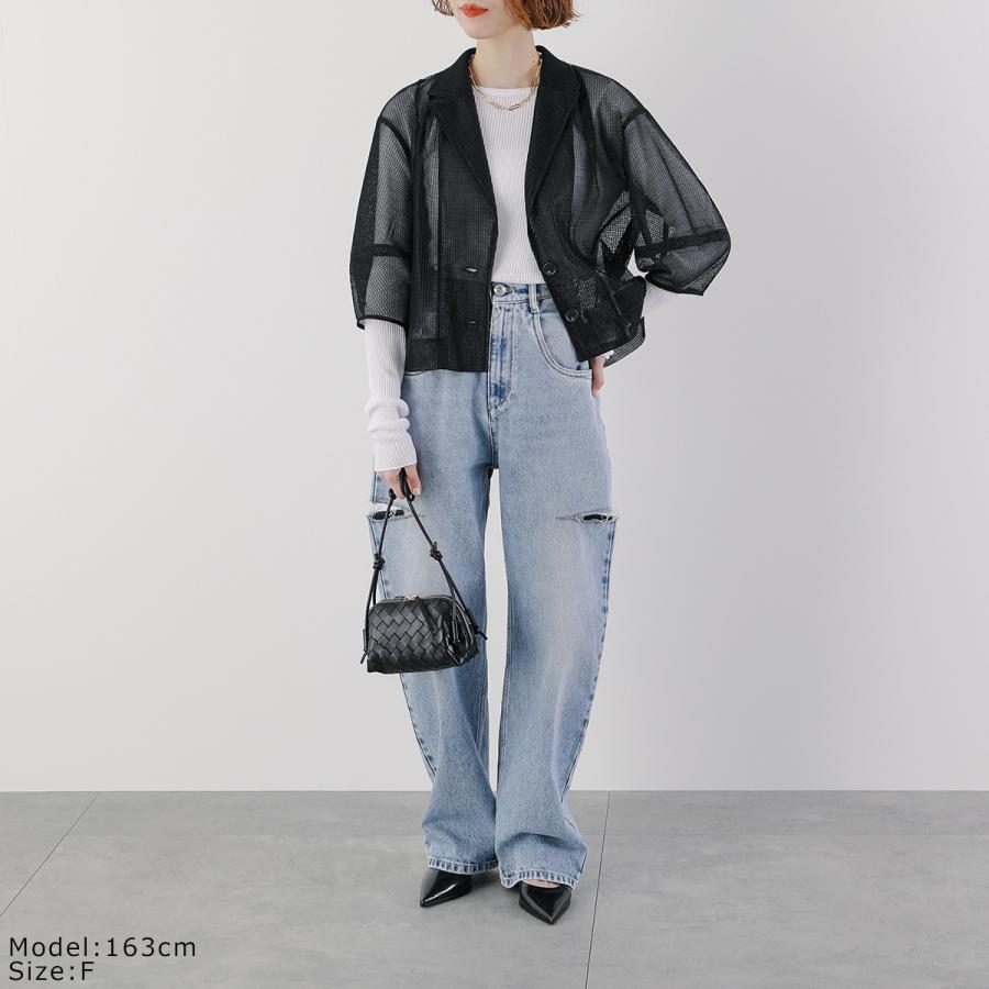 HERENCIA（ヘレンチア） 五分袖 ジャケット H225117 Mesh jacket