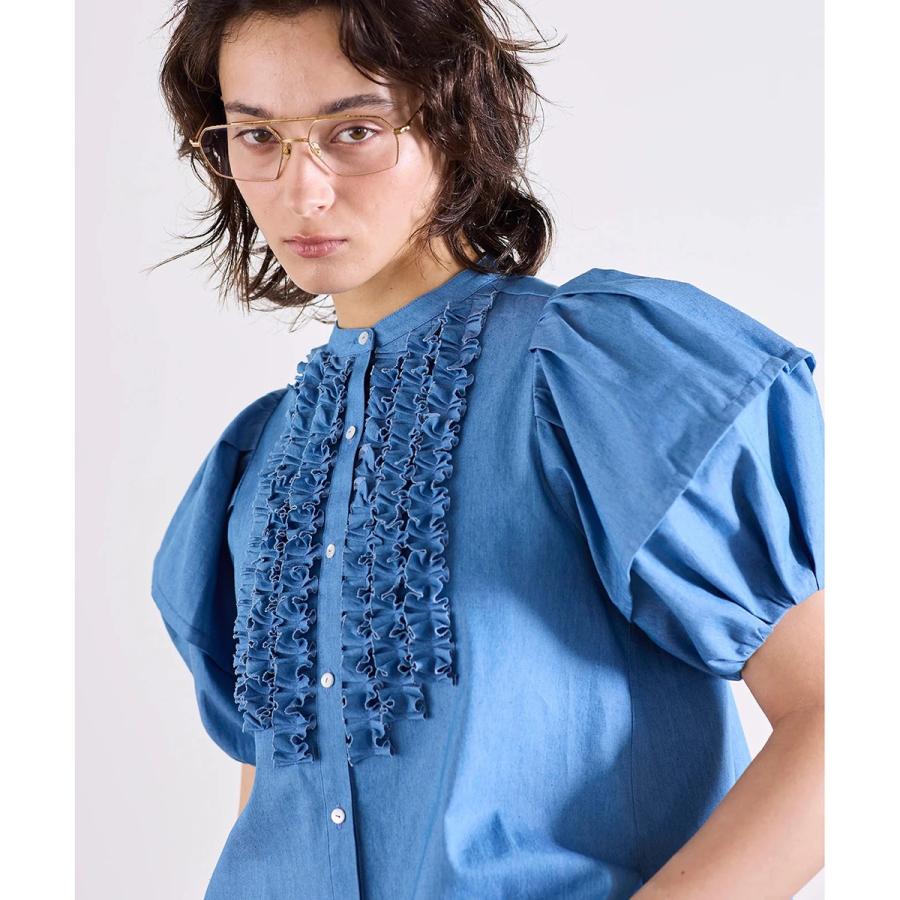 Marilyn Moon（マリリンムーン） ブラウス modern tuck frill volume