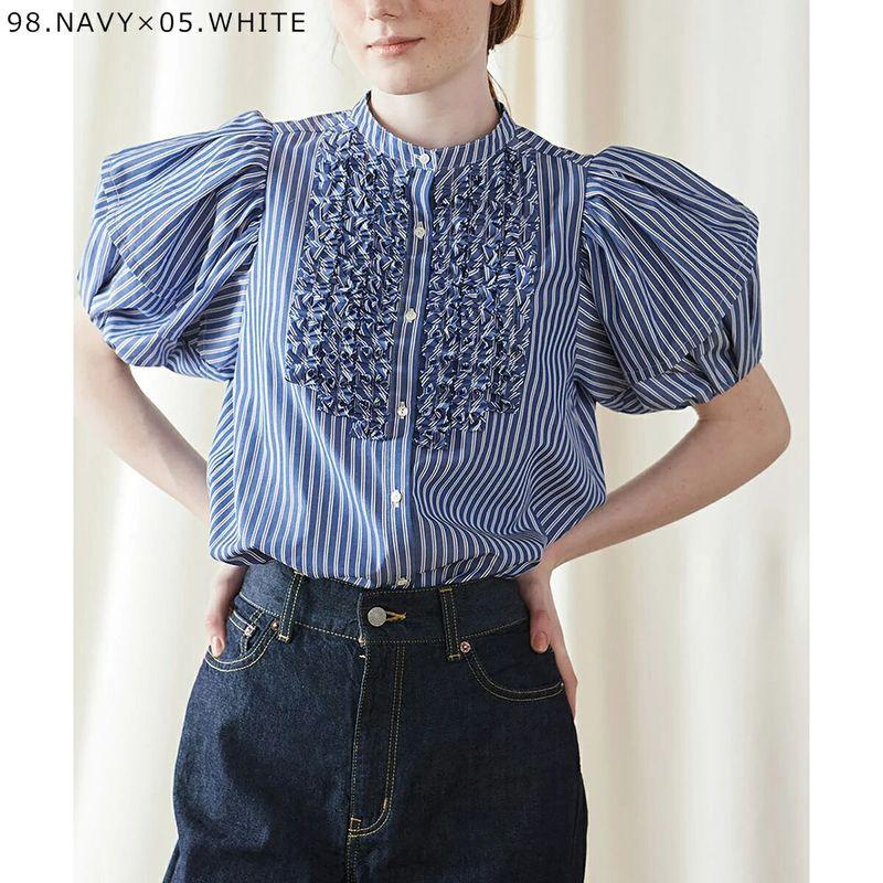 Marilyn Moon（マリリンムーン） ブラウス modern tuck frill volume