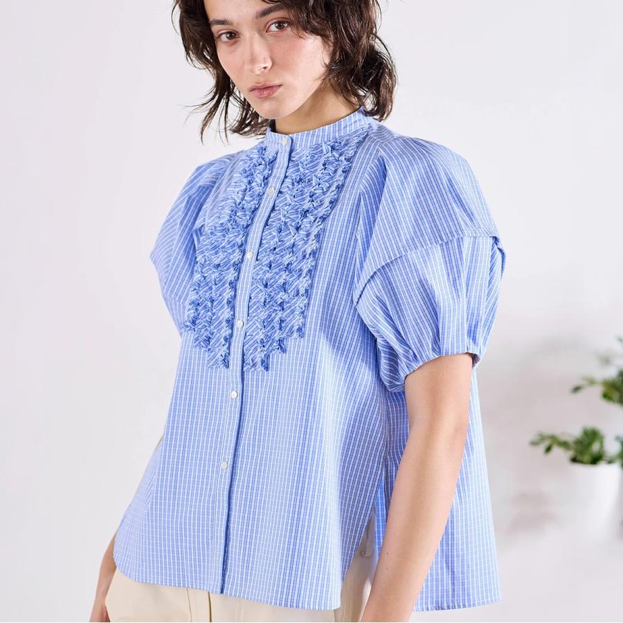 Marilyn Moon（マリリンムーン） ブラウス modern tuck frill volume