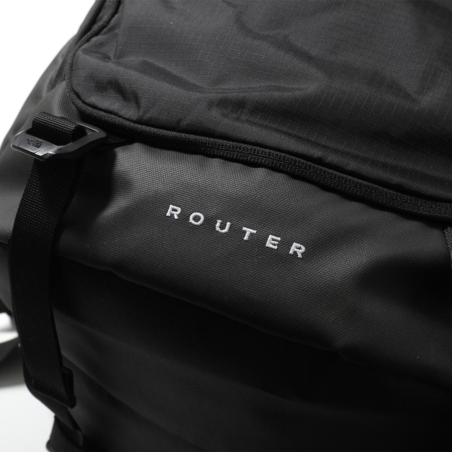 THE NORTH FACE ザノースフェイス バックパック ROUTER ルーター NF0A52SF メンズ レディース リュック ロゴ刺繍 40L 鞄 TNF-BLKの画像