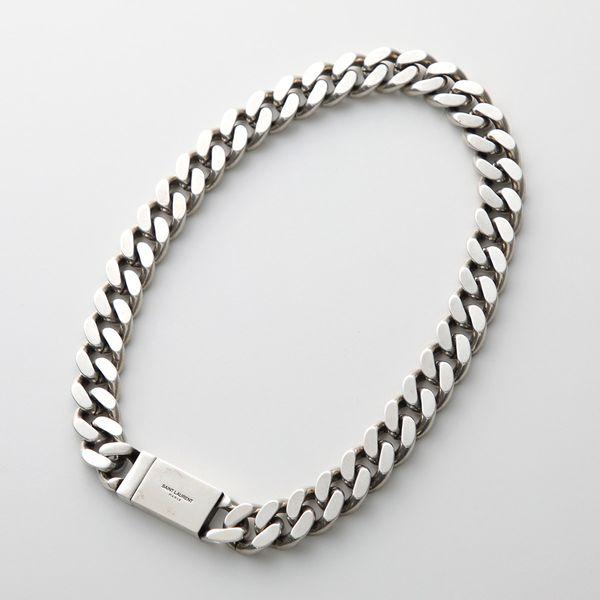 SAINT LAURENT サンローラン ネックレス METAL CURB CHAIN NECKLACE