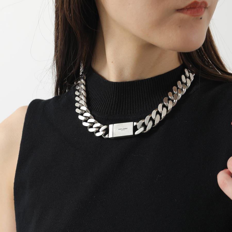 SAINT LAURENT サンローラン ネックレス METAL CURB CHAIN NECKLACE