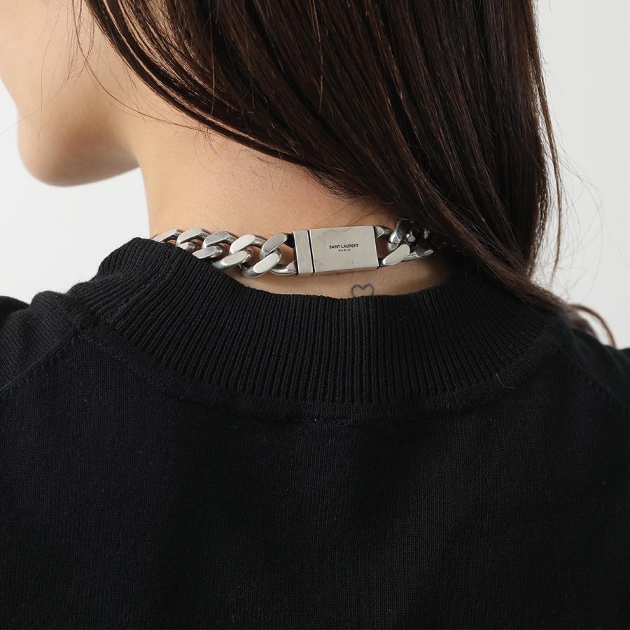 SAINT LAURENT サンローラン ネックレス METAL CURB CHAIN NECKLACE