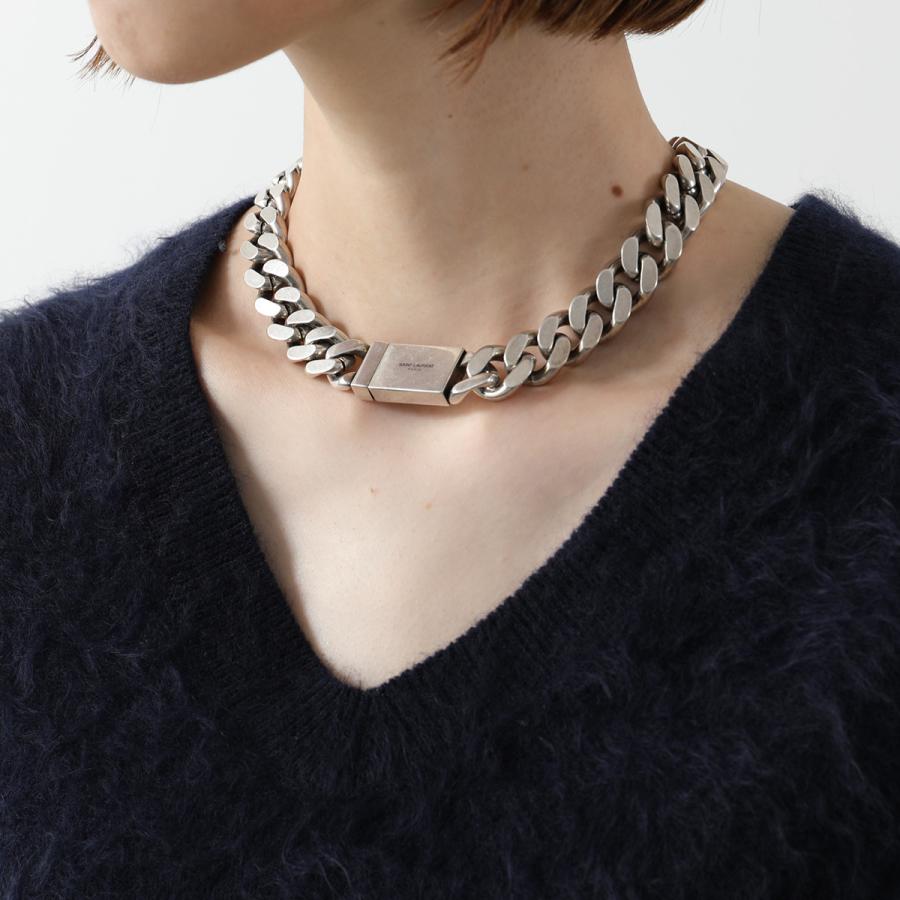 SAINT LAURENT サンローラン ネックレス METAL CURB CHAIN NECKLACE