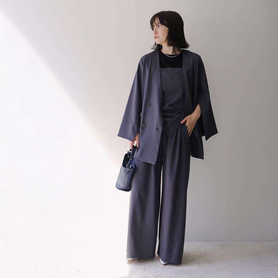 MONiLE モニーレ ワイドパンツ 002749 レディース ダブルウエスト 