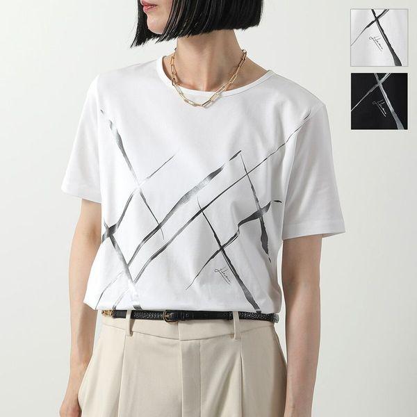 旧作お買い得セール！ HERNO ヘルノ Tシャツ レディース 半袖 クルーネック コットン 綿100％ JG000231D 52066 ブラック HERNO（ヘルノ） Tシャツ JG000277D 52009 レディース 半袖 カットソー