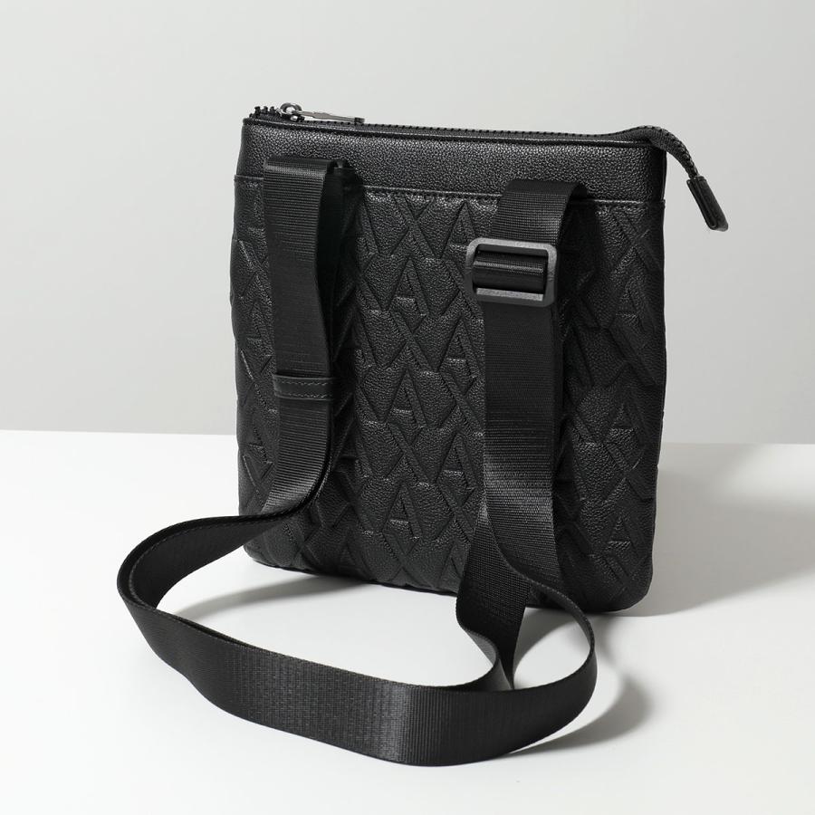 ARMANI EXCHANGE A/X アルマーニ エクスチェンジ ショルダーバッグ XM000579 AF12133 メンズ エコレザー クロスボディ ロゴ 鞄 UC001/BLACKの画像