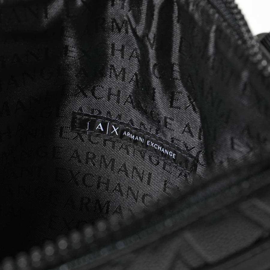 ARMANI EXCHANGE A/X アルマーニ エクスチェンジ ショルダーバッグ XM000579 AF12133 メンズ エコレザー クロスボディ ロゴ 鞄 UC001/BLACKの画像