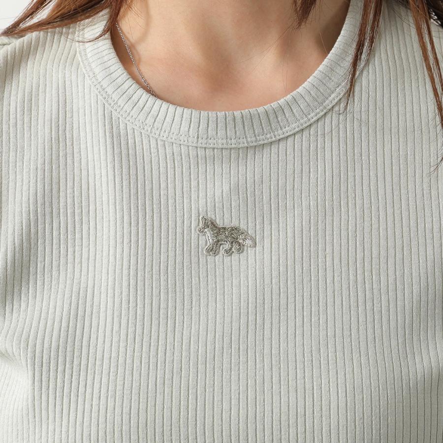 MAISON KITSUNE（メゾン キツネ） Tシャツ BABY FOX RIBBED FITTED