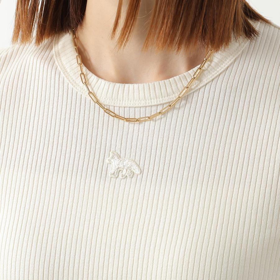 MAISON KITSUNE（メゾン キツネ） Tシャツ BABY FOX RIBBED FITTED
