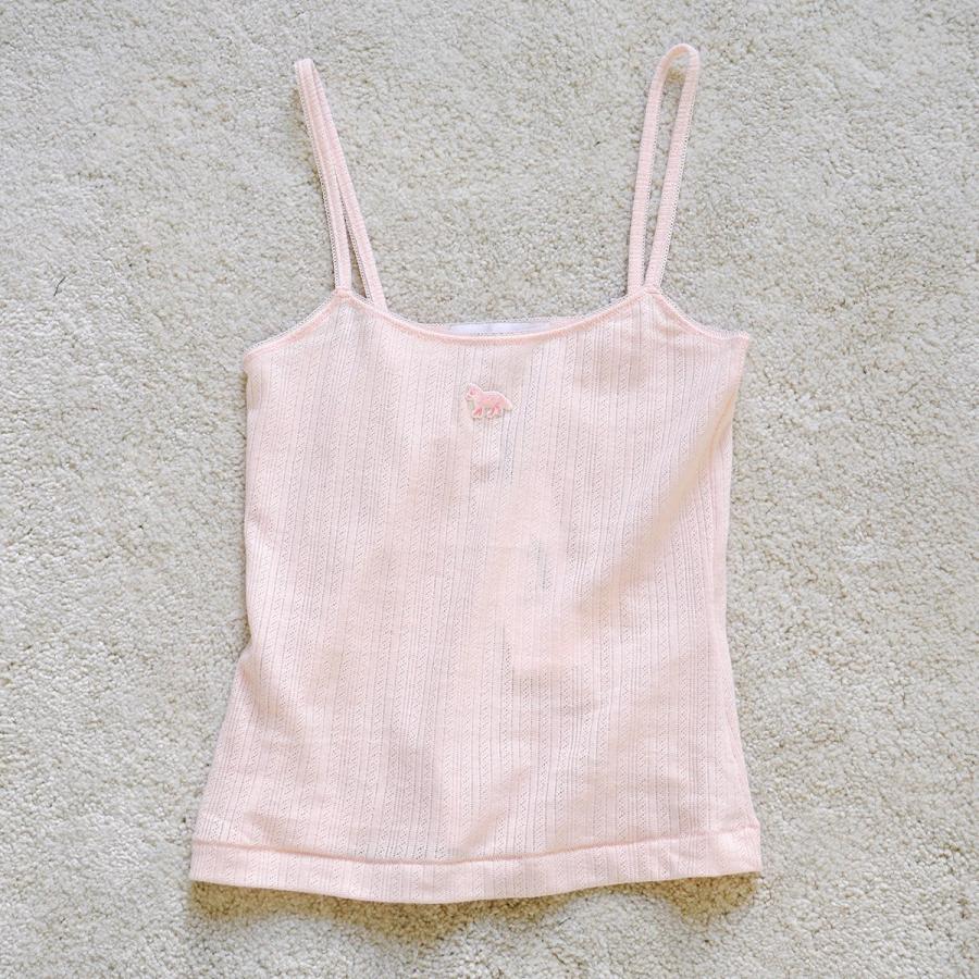 MAISON KITSUNÉ ネイビーキャミソール　ニット MAISON KITSUNÉ ネイビーキャミソール ニット