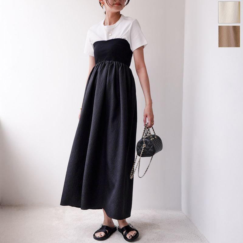 Torrazzo Donna（トラッゾドンナ） ワンピース Jacquard hybrit bare 