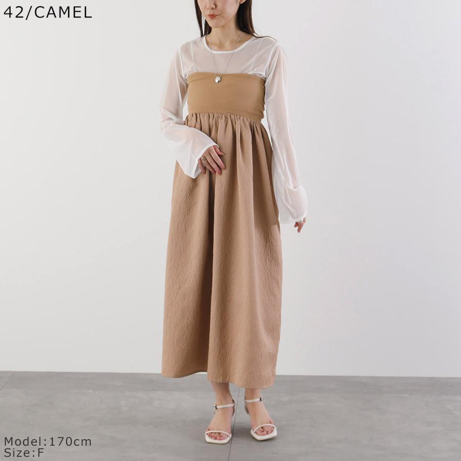 Torrazzo Donna（トラッゾドンナ） ワンピース Jacquard hybrit bare 
