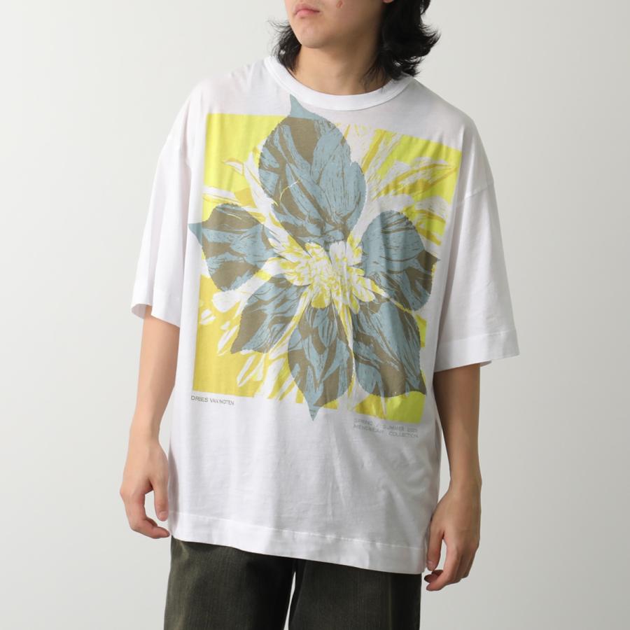 ドリスヴァンノッテン 半袖Tシャツ カットソー 絞り オーバーサイズ コットン綿 DRIES VAN NOTEN（ドリス ヴァン ノッテン） Tシャツ HEN 021113 1603