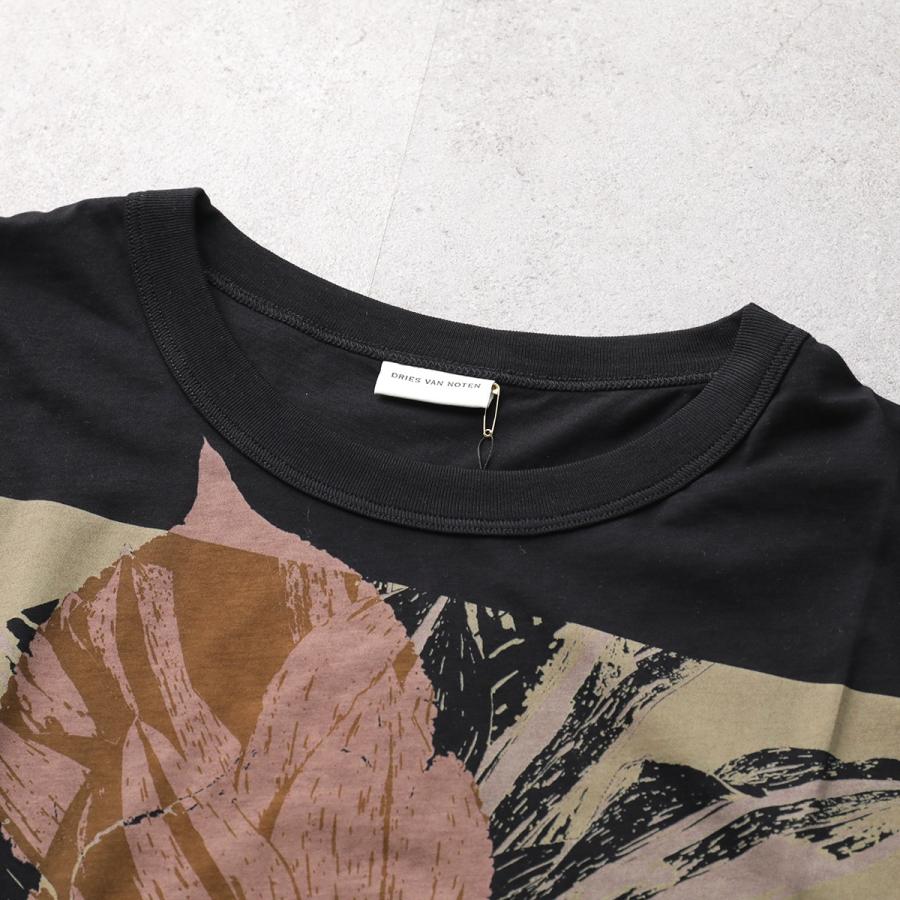 DRIES VAN NOTEN ドリスヴァンノッテン 半袖Tシャツ DRIES VAN NOTEN ドリスヴァンノッテン 花柄グラフィック 半袖Tシャツ
