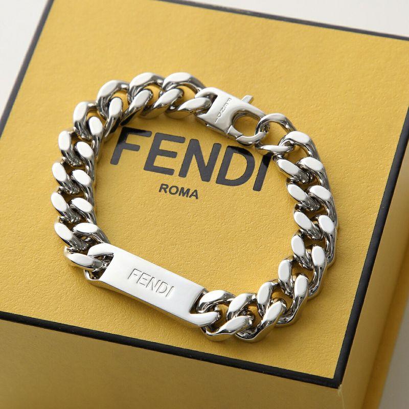 FENDI（フェンディ） ブレスレット 7AJ543 B08 メンズ チェーン ブラス