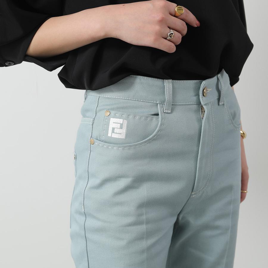FENDI（フェンディ） デニムパンツ FLP822 AOE7 レディース FF メタル