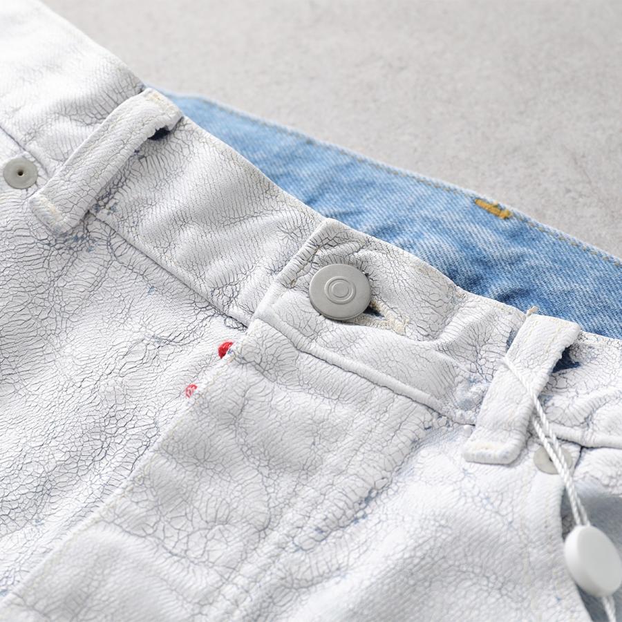 Maison Margiela　セルビッチデニム　30　ホワイト　マルジェラ Maison Margiela（メゾン マルジェラ）ブリーチストレート
