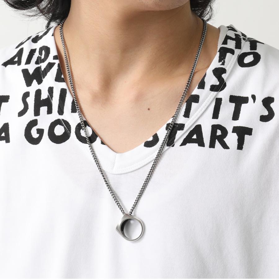 【新品外箱あり】メゾンマルジェラ ツイスト リング ネックレス ビンテージ 21AW【マルジェラ】ツイストリング ナンバーロゴ (Maison Margiela