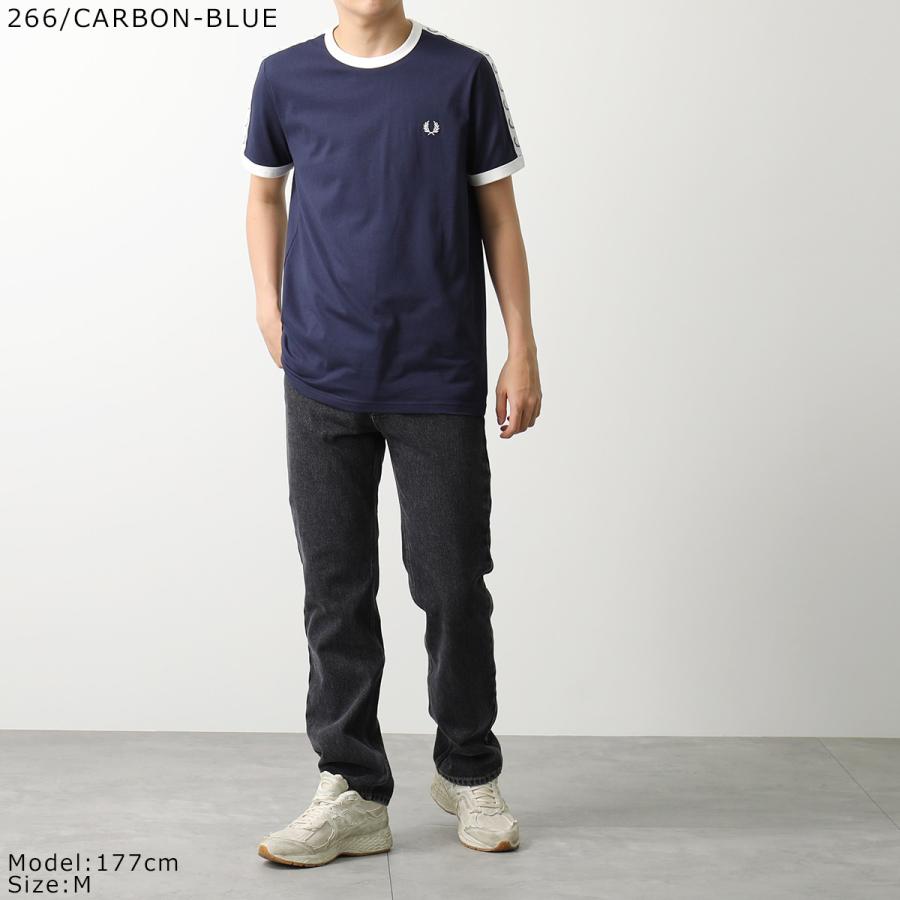 FRED PERRY フレッドペリー Tシャツ TAPED RINGER T-SHIRT M4620 メンズ レディース 半袖 カットソー クルーネック ロゴ 刺繍 カラー3色