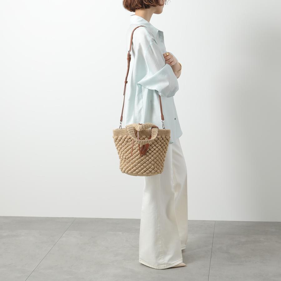 【美品】GIANNI CHIARINI トートバッグ　ショルダーバッグ　ラフィア GIANNI CHIARINI（ジャンニ キアリーニ） ハンドバッグ BELLA ベラ BS