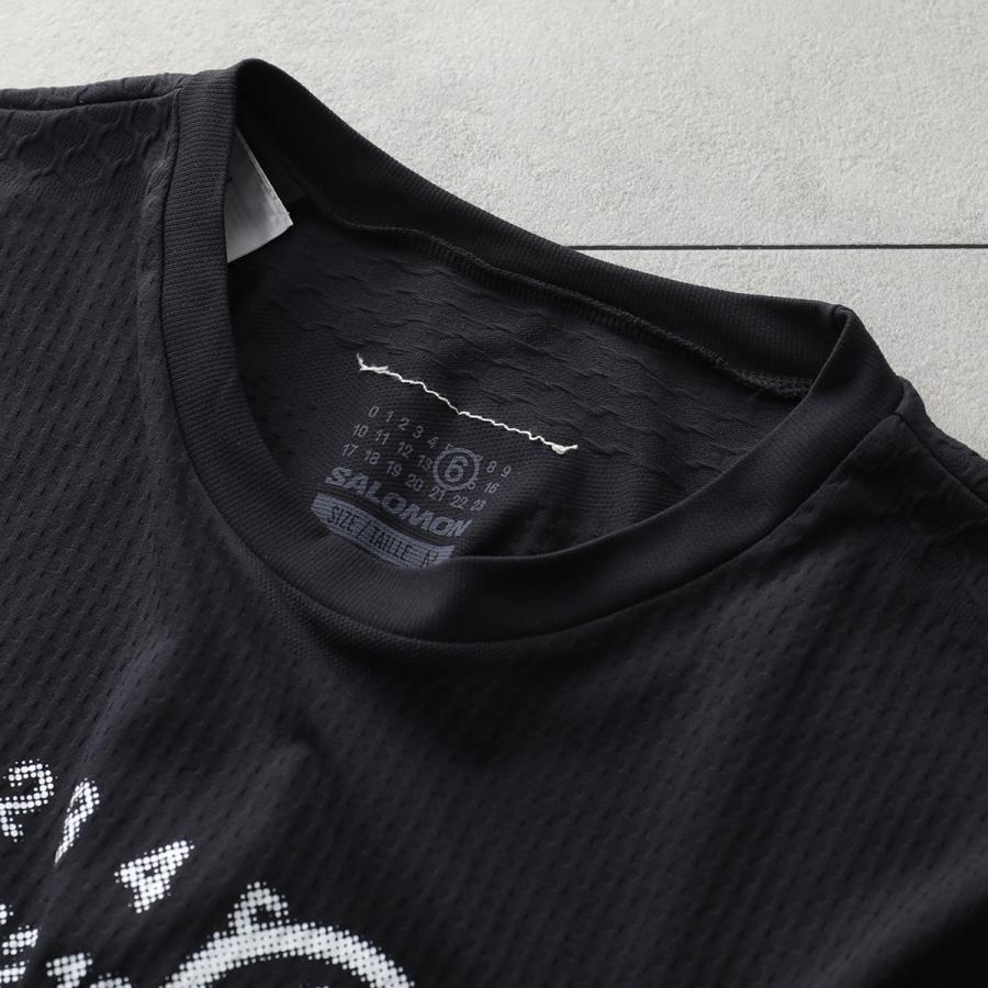 25SS mm6×Salomonサロモン シームレスTシャツ 黒 正規品新品 M MM6 × SALOMON エムエムシックス メゾンマルジェラ サロモン コラボ