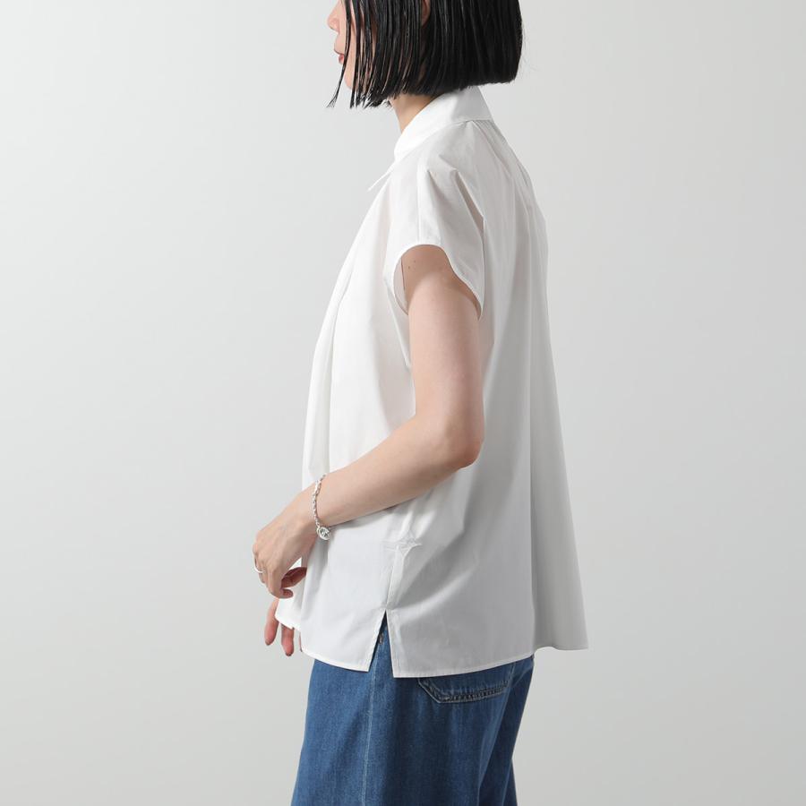 ウィークエンド マックスマーラ / リネン半袖シャツブラウス 白 MAXMARA WEEKEND LINE（マックスマーラウィークエンドライン） WEEKEND